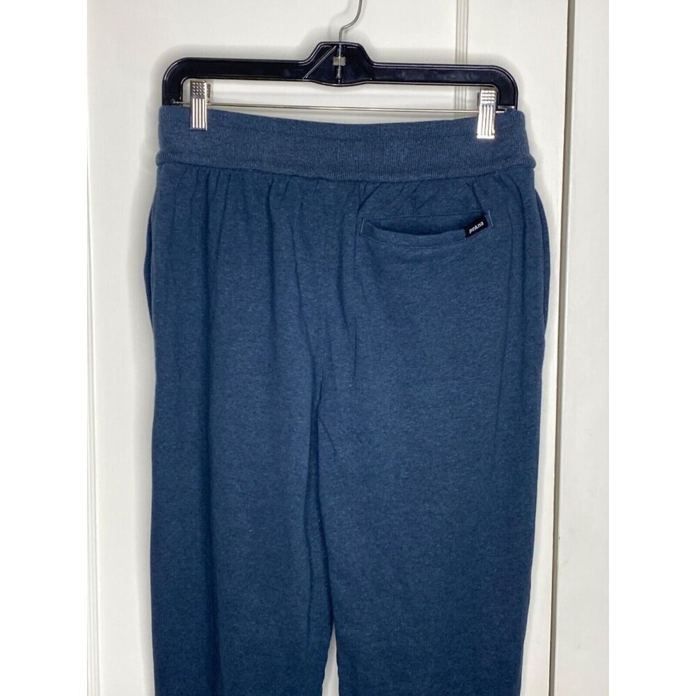 PrAna Cardiff Soft Fleece Sweatpants Small Dark Sky Heather Blue Hemp Stretch - Picture 7 of 7